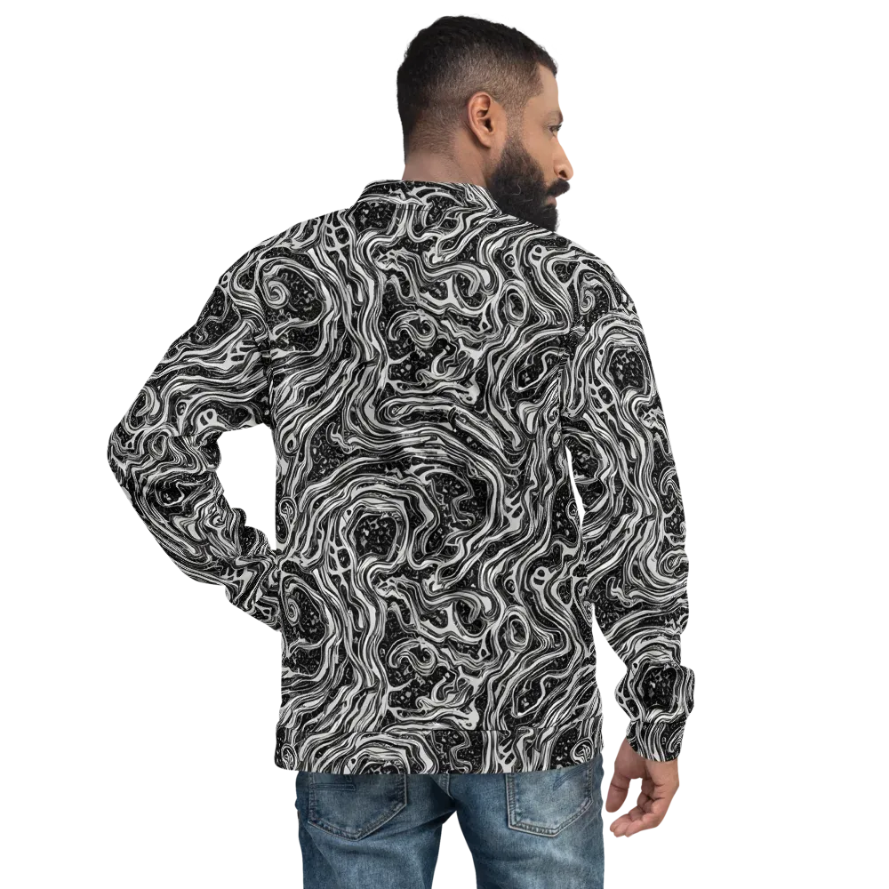 Whirlpool Echo on Bomber Jacket — Back