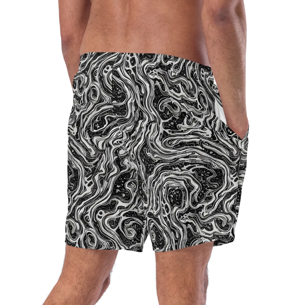Whirlpool Echo on Swim Trunks — Right Back