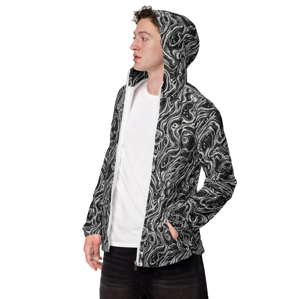 Whirlpool Echo on Men's Windbreaker — Left Front