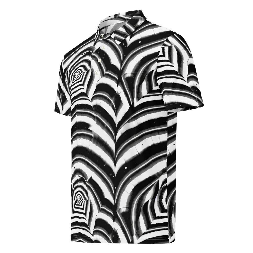 Dupain Swirl on Men's Slim Fit Polo Shirt — Left Front