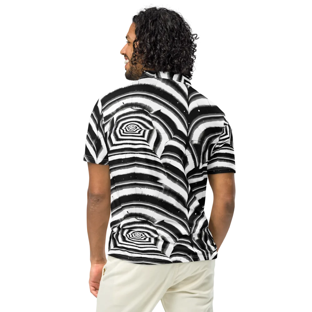 Dupain Swirl on Men's Slim Fit Polo Shirt — Back