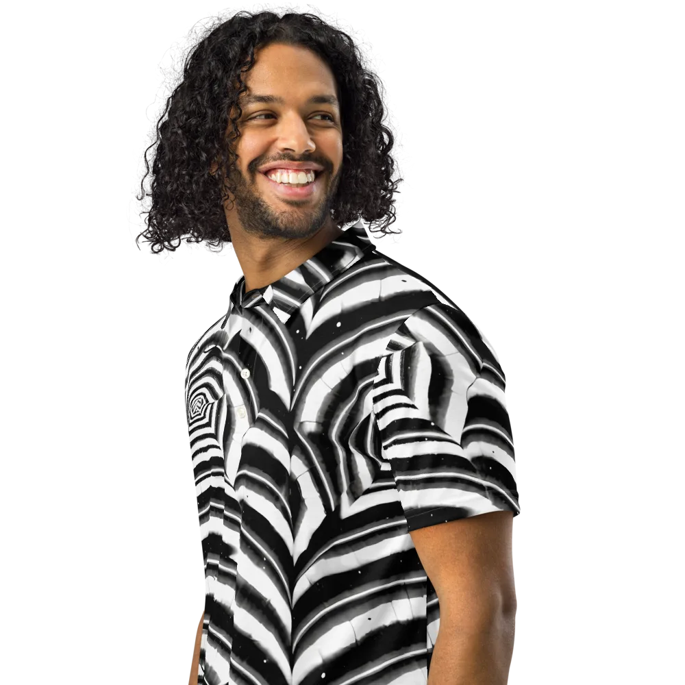 Dupain Swirl on Men's Slim Fit Polo Shirt — Left Front