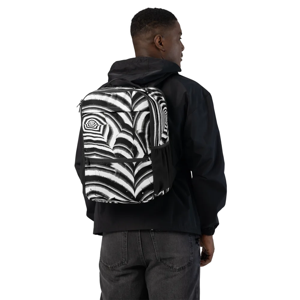 Dupain Swirl on Utility Backpack — Back