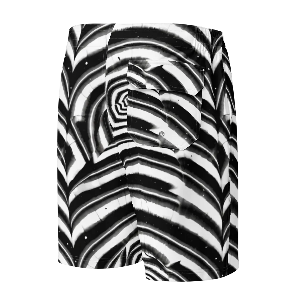 Dupain Swirl on Men's Board Shorts — Back