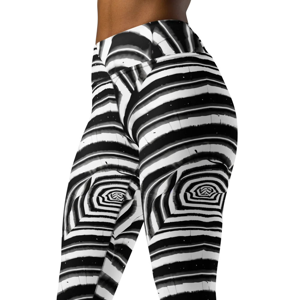 Dupain Swirl on Yoga Leggings — Left Front