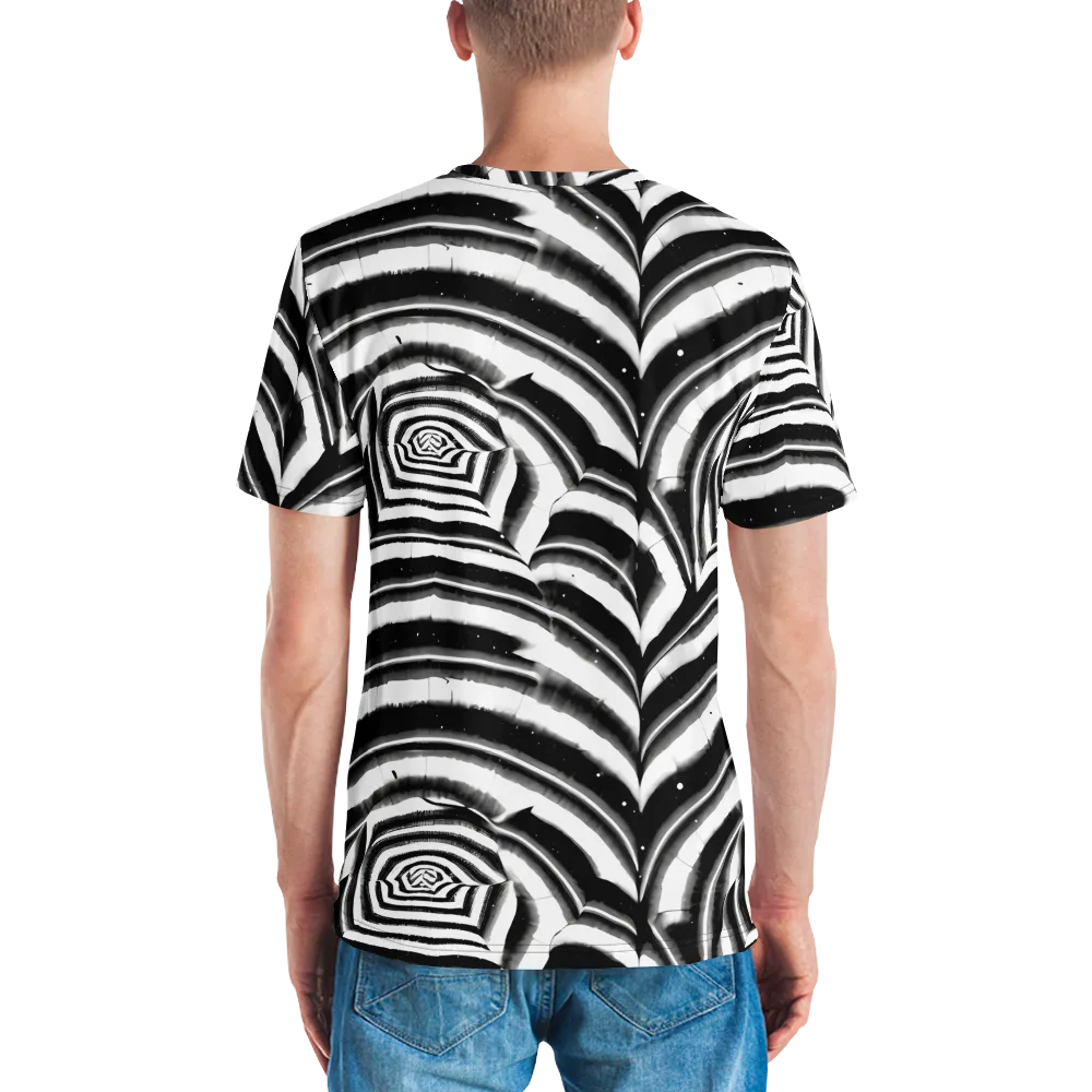 Dupain Swirl on Men's Crew Neck T-Shirt — Back