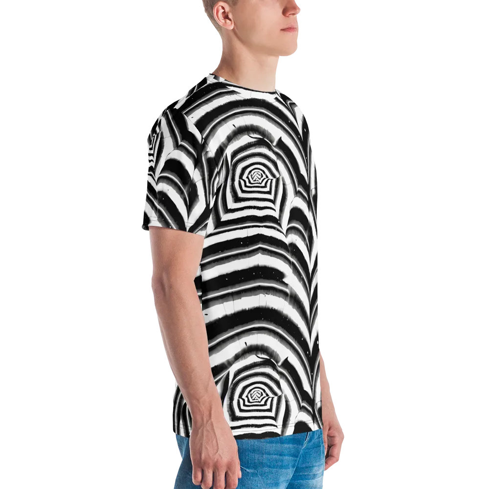 Dupain Swirl on Men's Crew Neck T-Shirt — Right