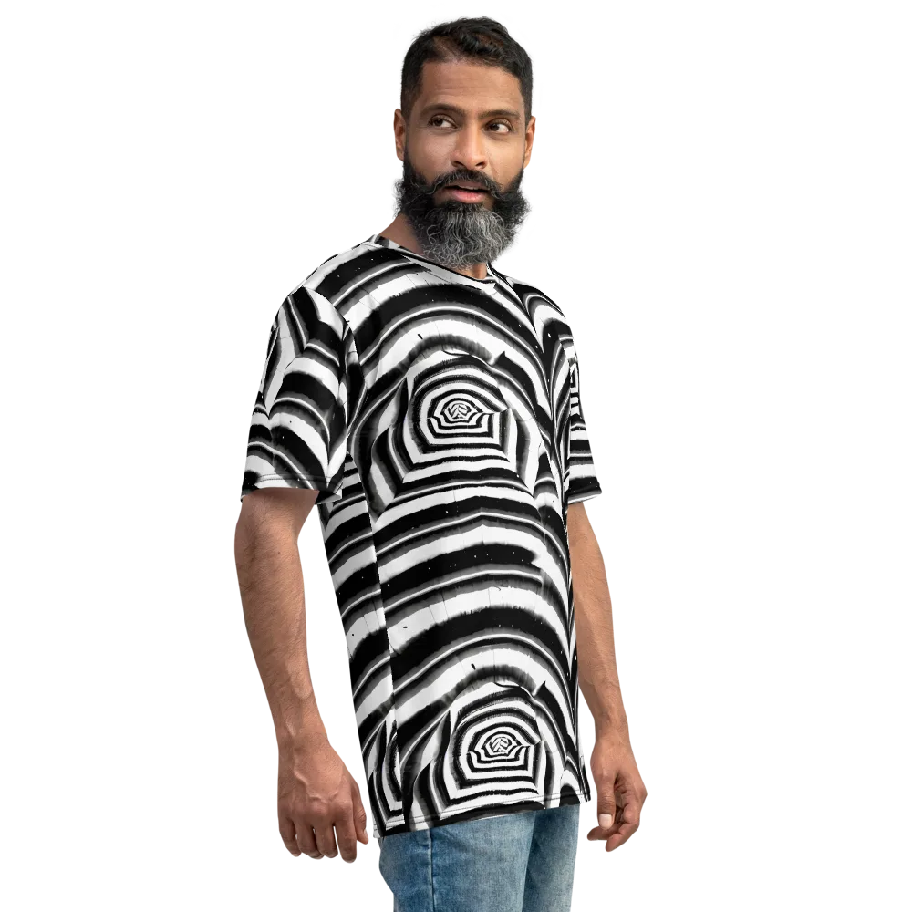 Dupain Swirl on Men's Crew Neck T-Shirt — Right