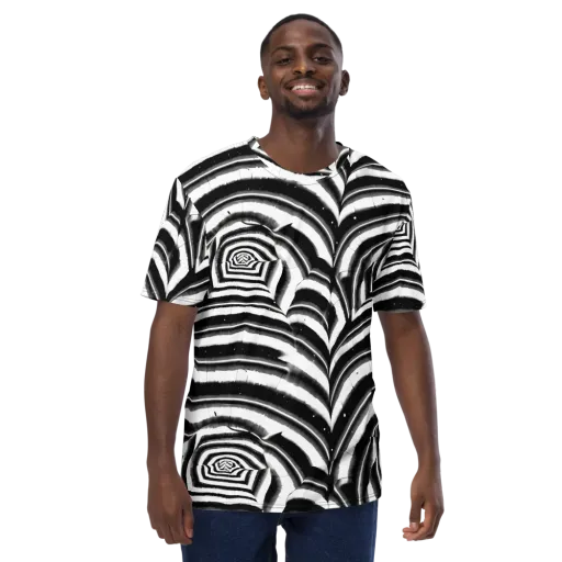 Dupain Swirl on a Men's Crew Neck T-Shirt