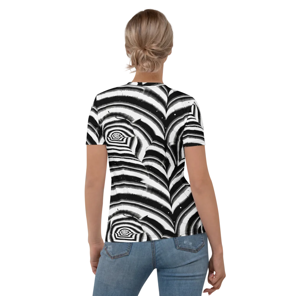 Dupain Swirl on Women's Crew Neck T-Shirt — Back