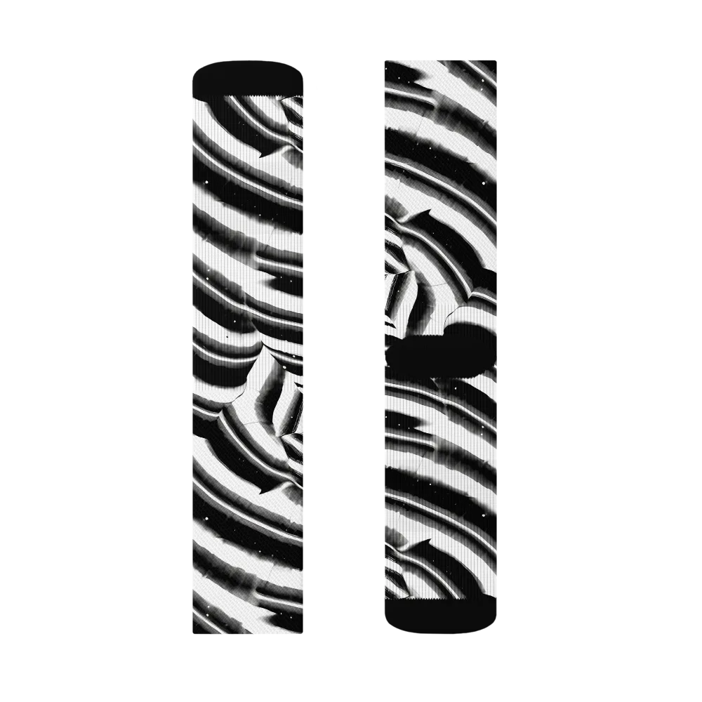 Dupain Swirl on Socks — Left Sock