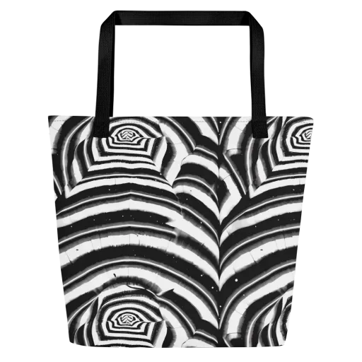 Dupain Swirl on a Large Tote Bag W/ Pocket