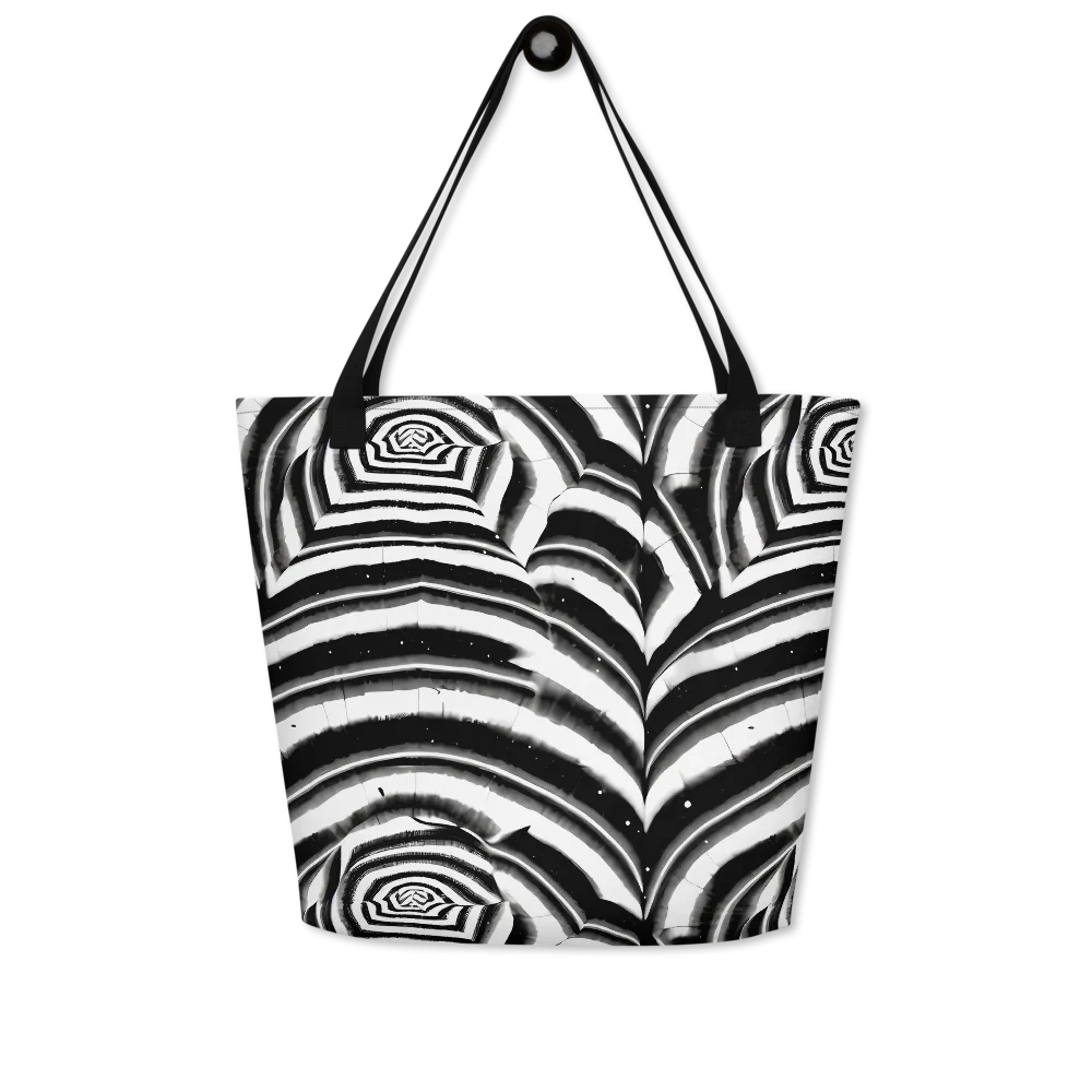 Dupain Swirl on Large Tote Bag W/ Pocket — Front