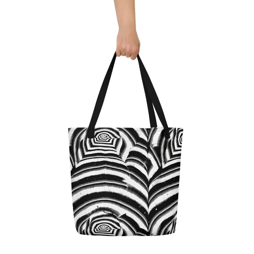Dupain Swirl on Large Tote Bag W/ Pocket — Front