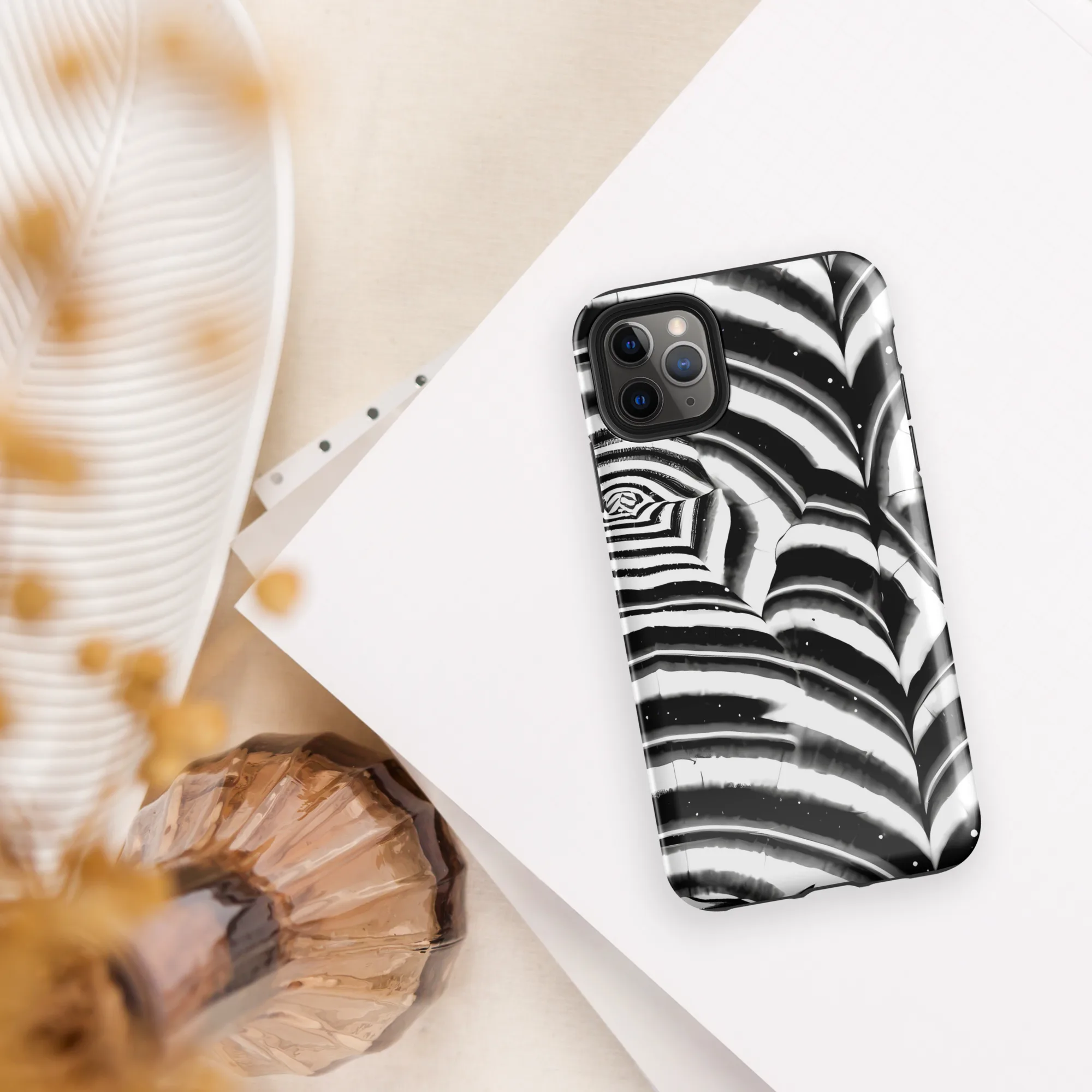Dupain Swirl on Tough Case for iPhone® — Front