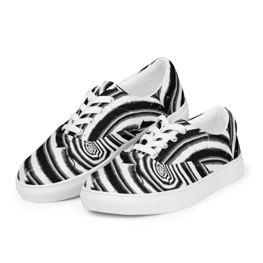 Dupain Swirl on a Men's Lace-Up Canvas Shoes
