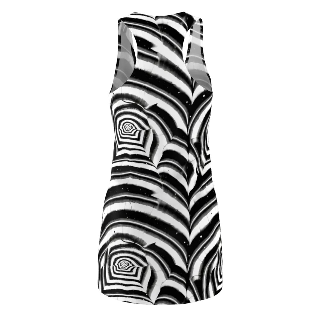 Dupain Swirl on Racerback Dress — Back