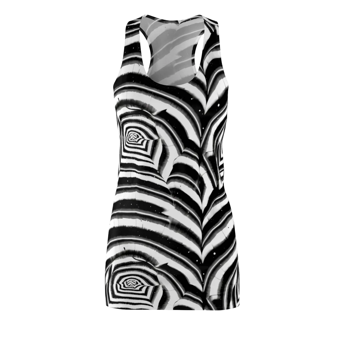 Dupain Swirl on Racerback Dress — Front