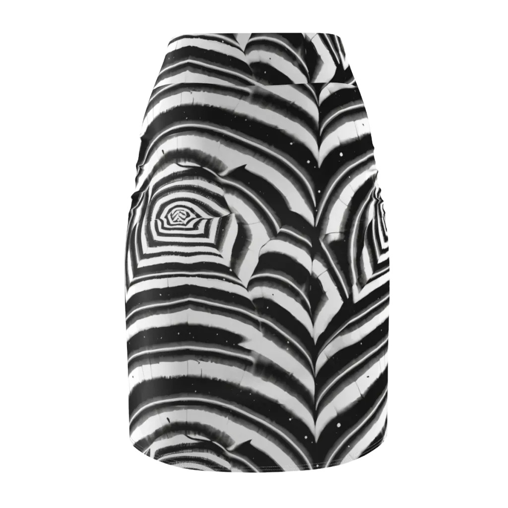 Dupain Swirl on Pencil Skirt — Back