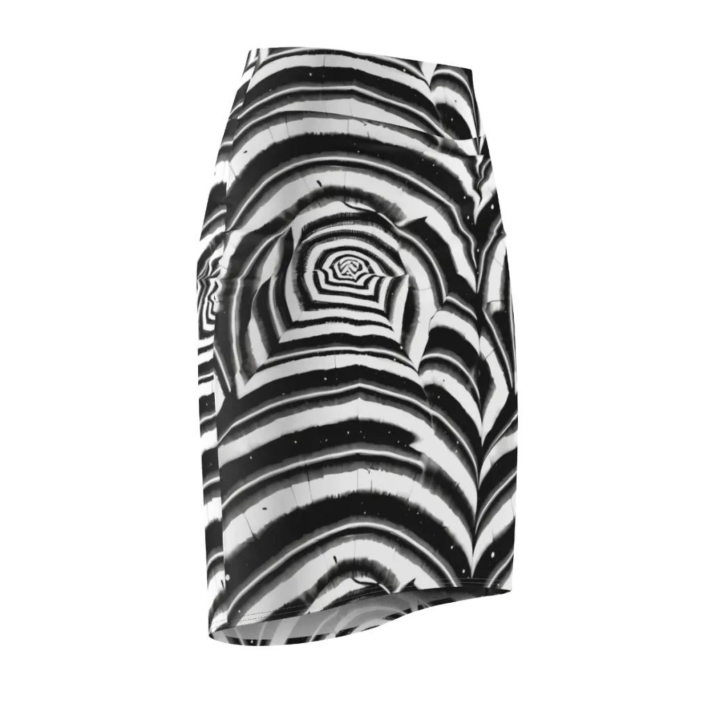 Dupain Swirl on Pencil Skirt — Front Side