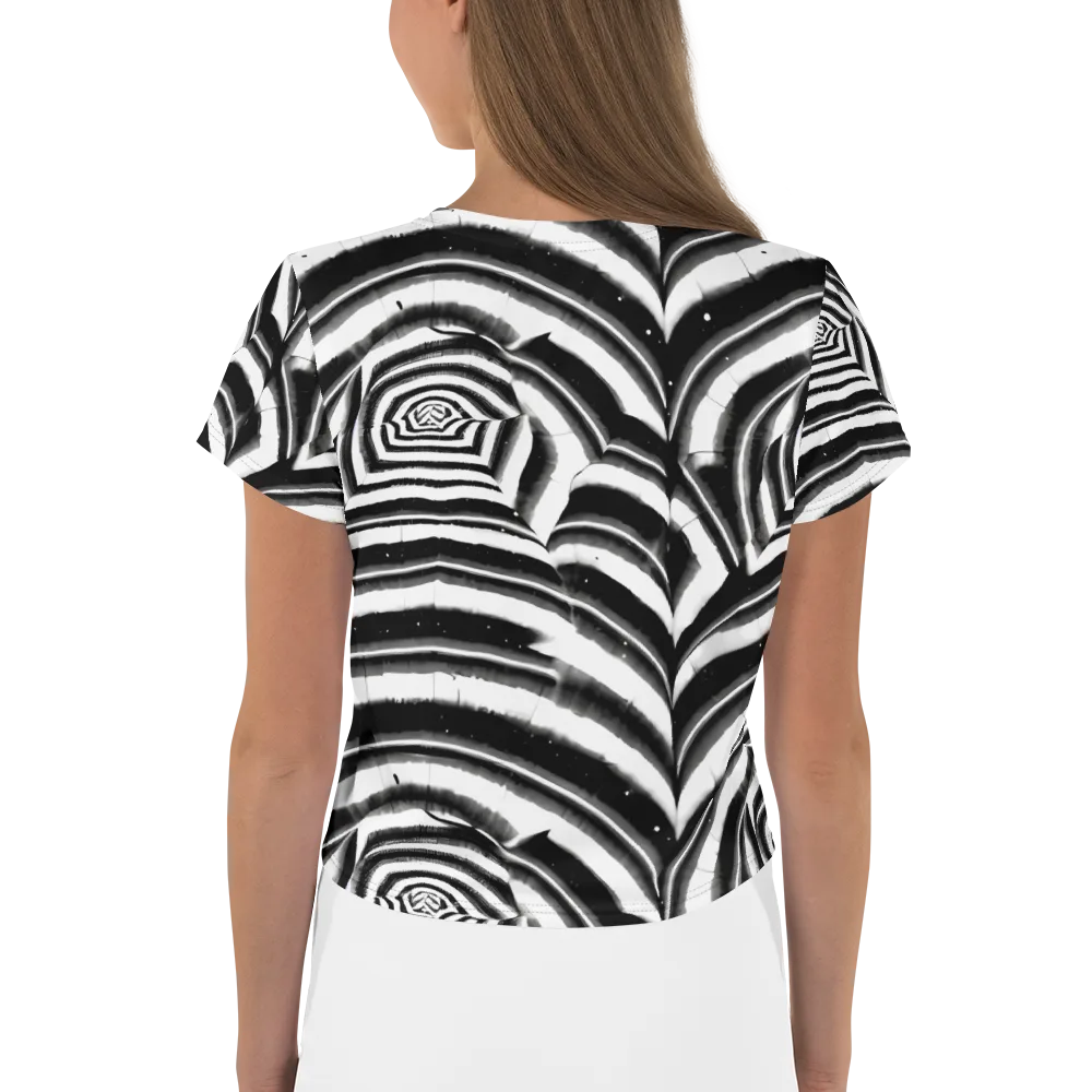 Dupain Swirl on Crop Tee — Back