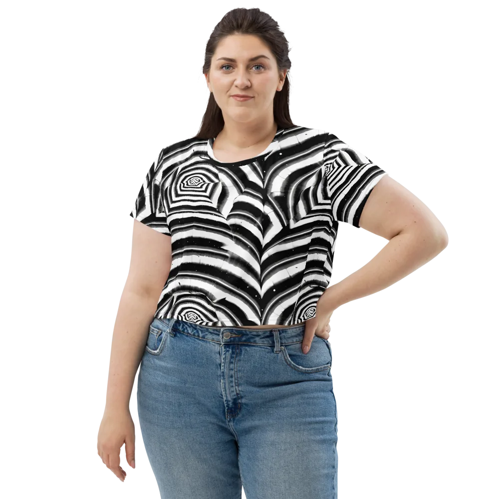 Dupain Swirl on Crop Tee — Front
