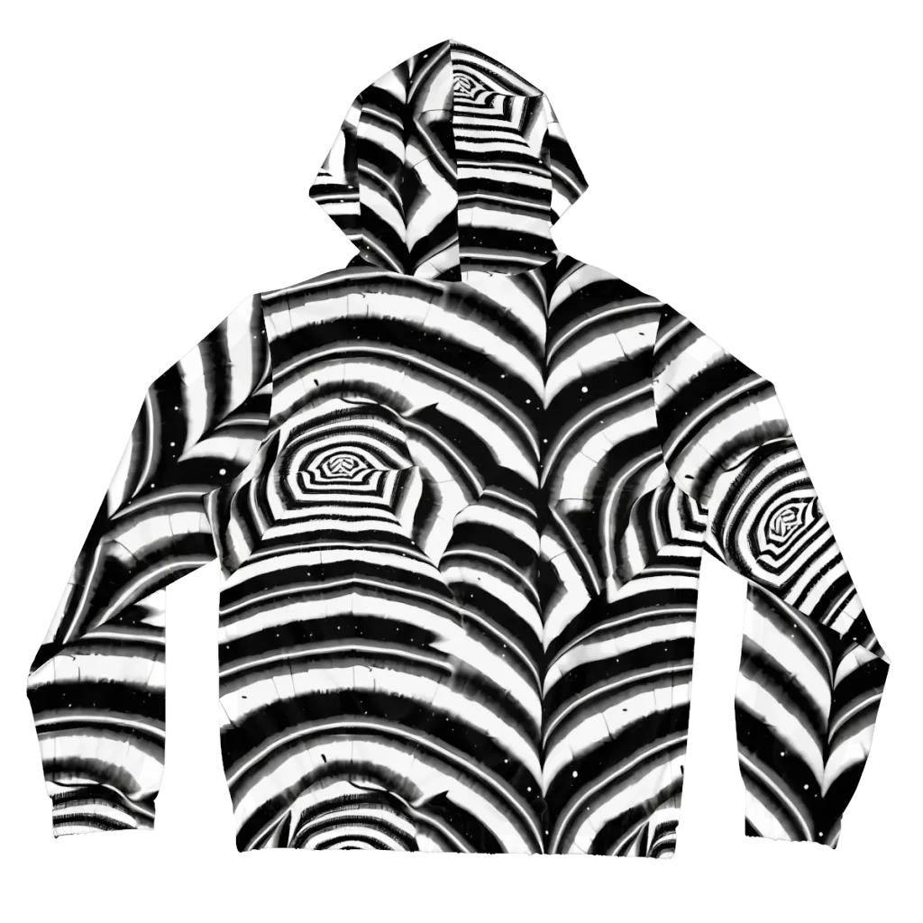 Dupain Swirl on Women's Full-Zip Hoodie — Back