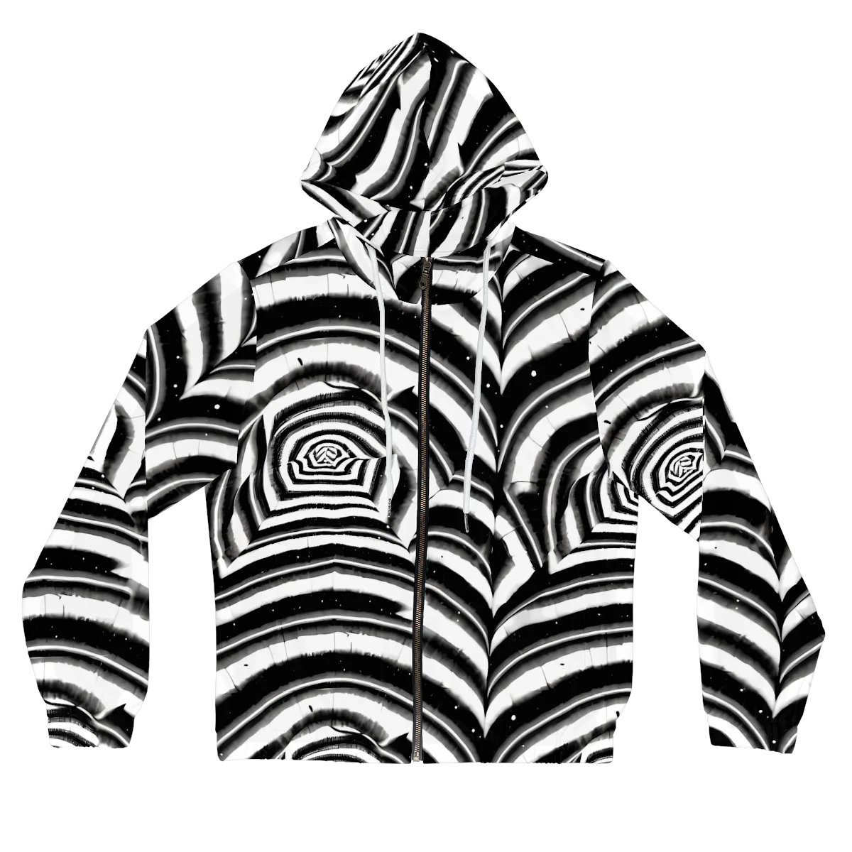 Dupain Swirl on Women's Full-Zip Hoodie — Front