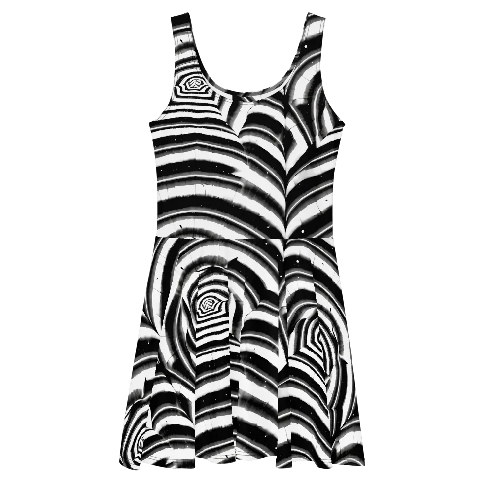 Dupain Swirl on Skater Dress — Front