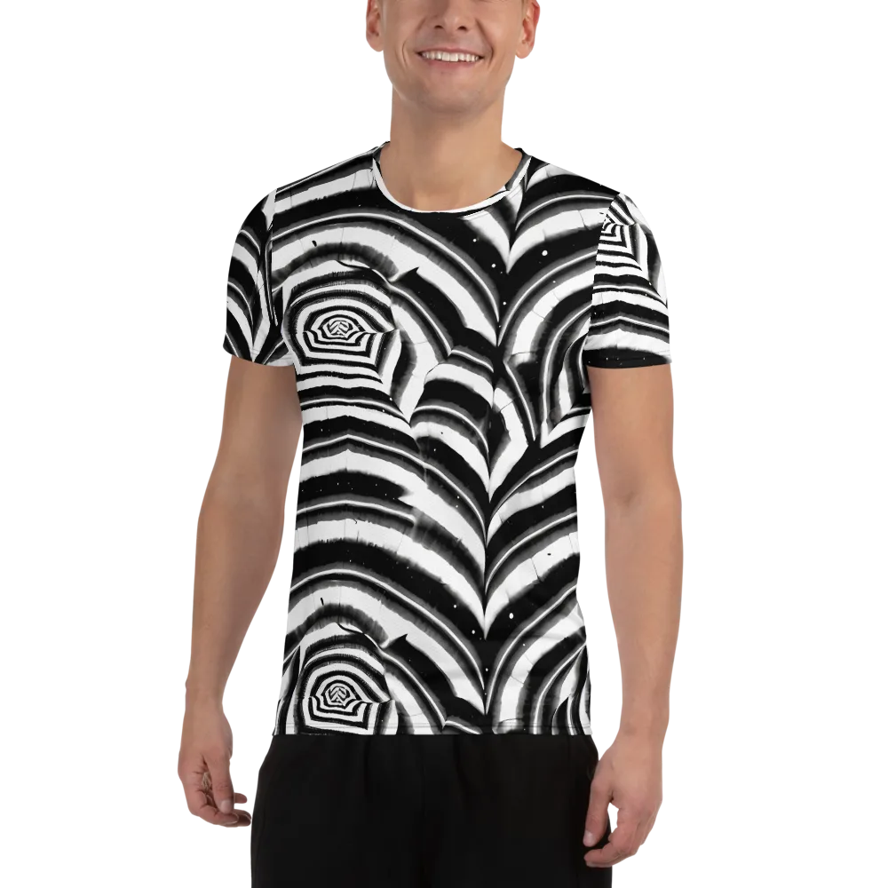 Dupain Swirl on Men's Athletic T-Shirt — Front