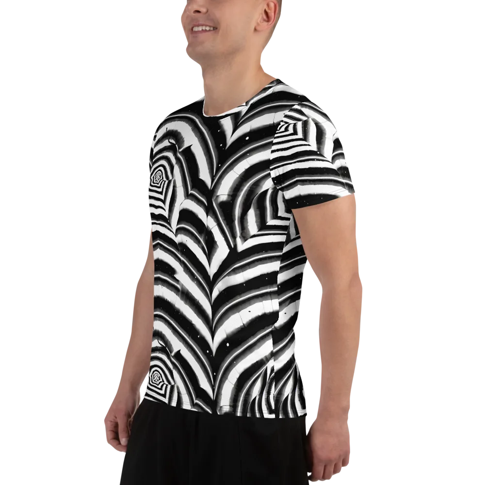 Dupain Swirl on Men's Athletic T-Shirt — Left