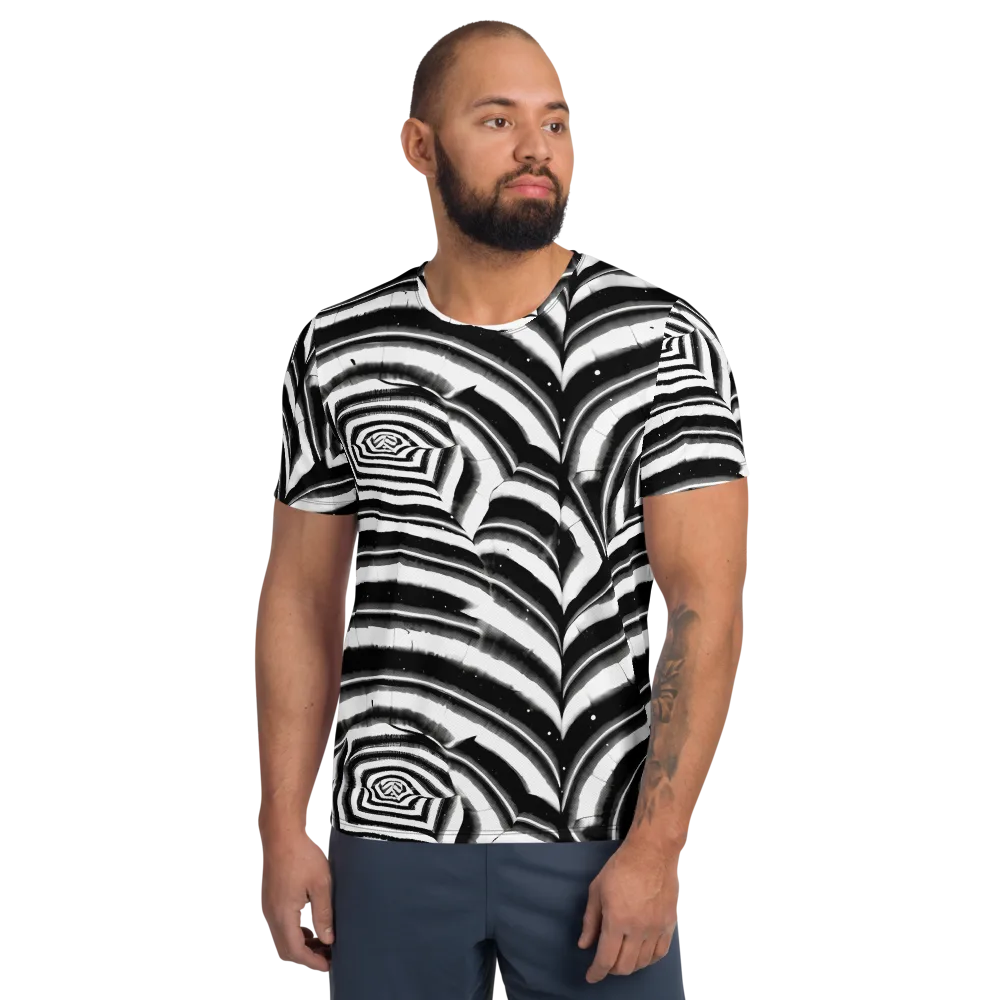 Dupain Swirl on Men's Athletic T-Shirt — Front