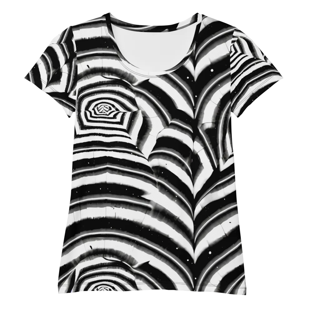 Dupain Swirl on Women's Athletic T-Shirt — Front