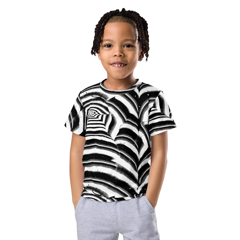 Dupain Swirl on Kids Crew Neck T-Shirt — Front