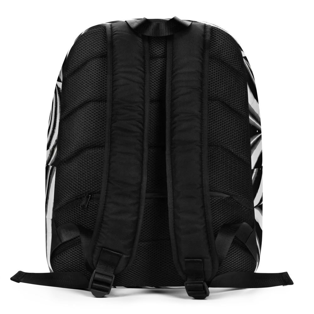 Dupain Swirl on Minimalist Backpack — Back