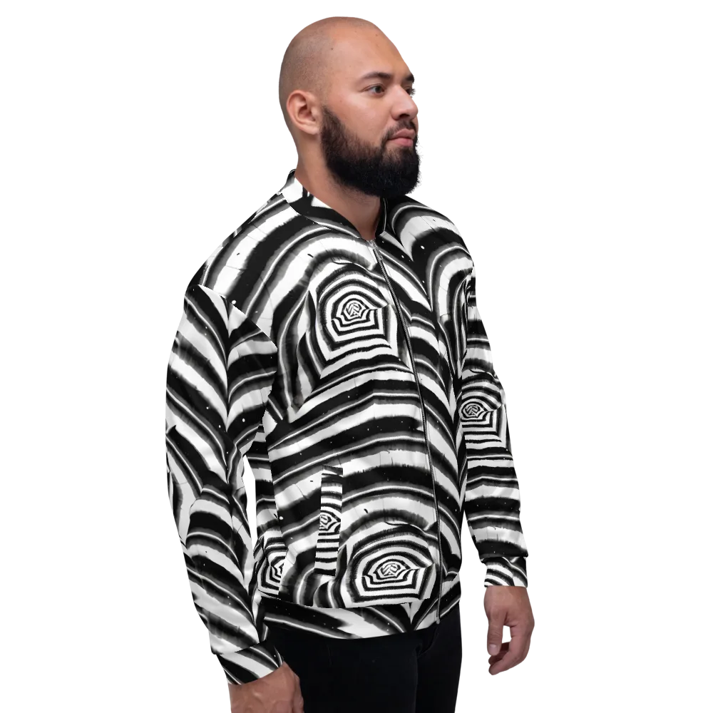 Dupain Swirl on Bomber Jacket — Right