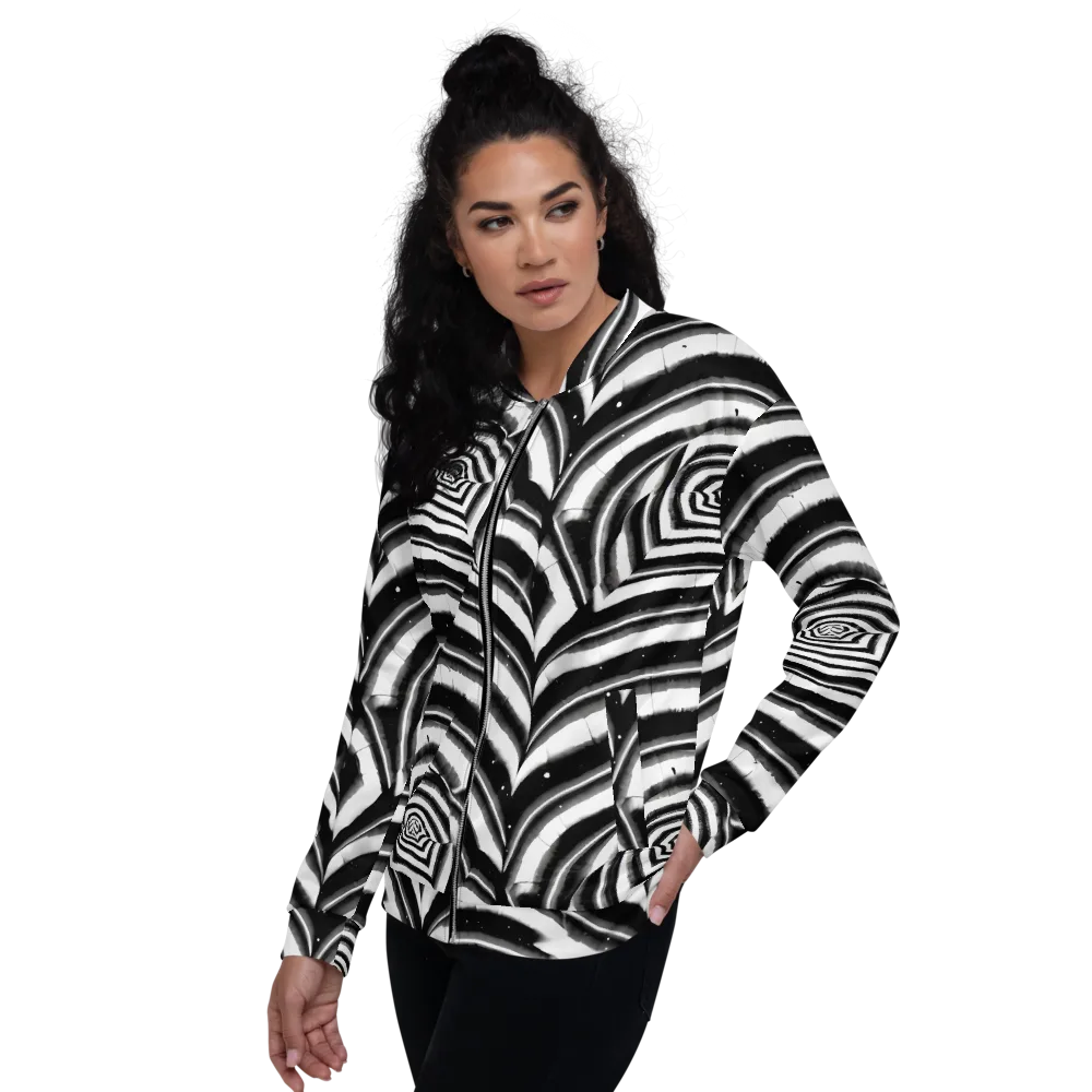 Dupain Swirl on Bomber Jacket — Left
