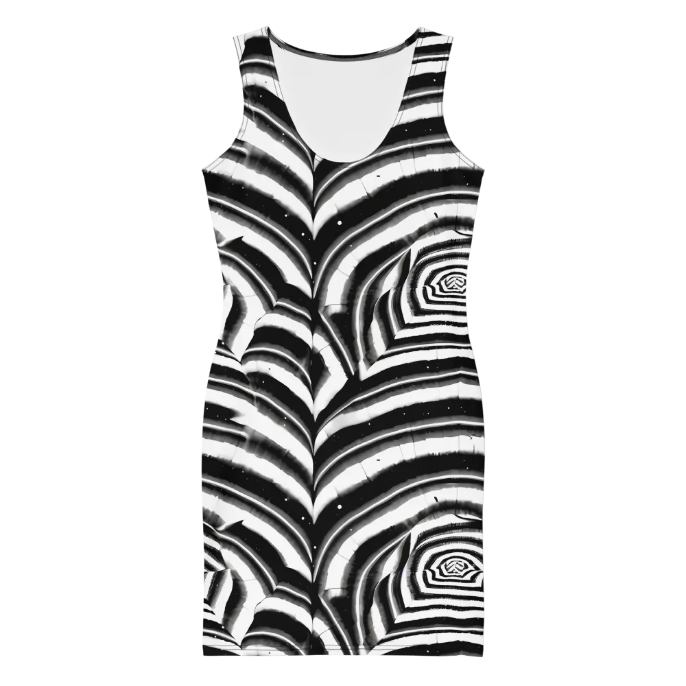 Dupain Swirl on Bodycon Dress — Front