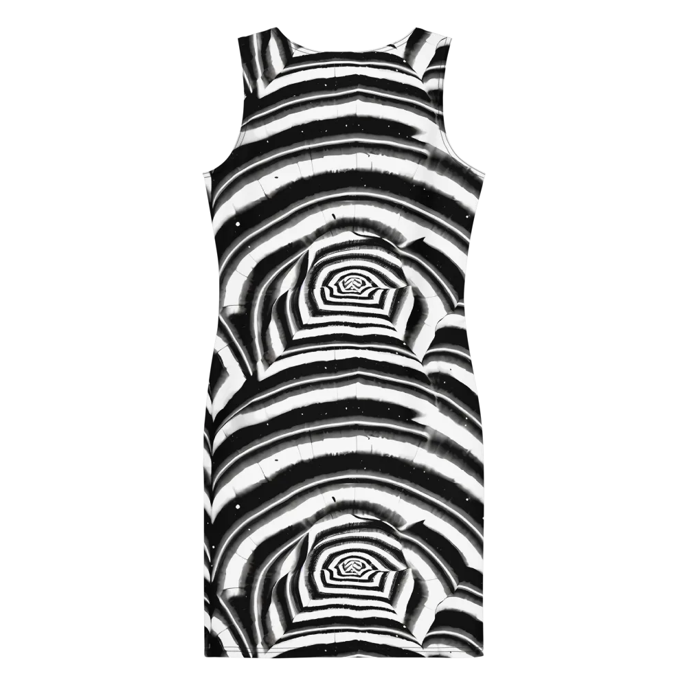 Dupain Swirl on Bodycon Dress — Back