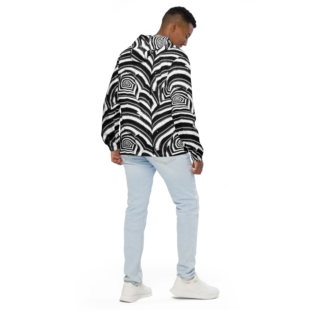 Dupain Swirl on Men's Windbreaker — Back