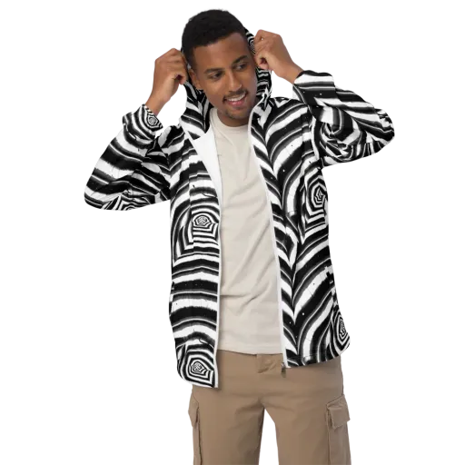 Dupain Swirl on a Men's Windbreaker