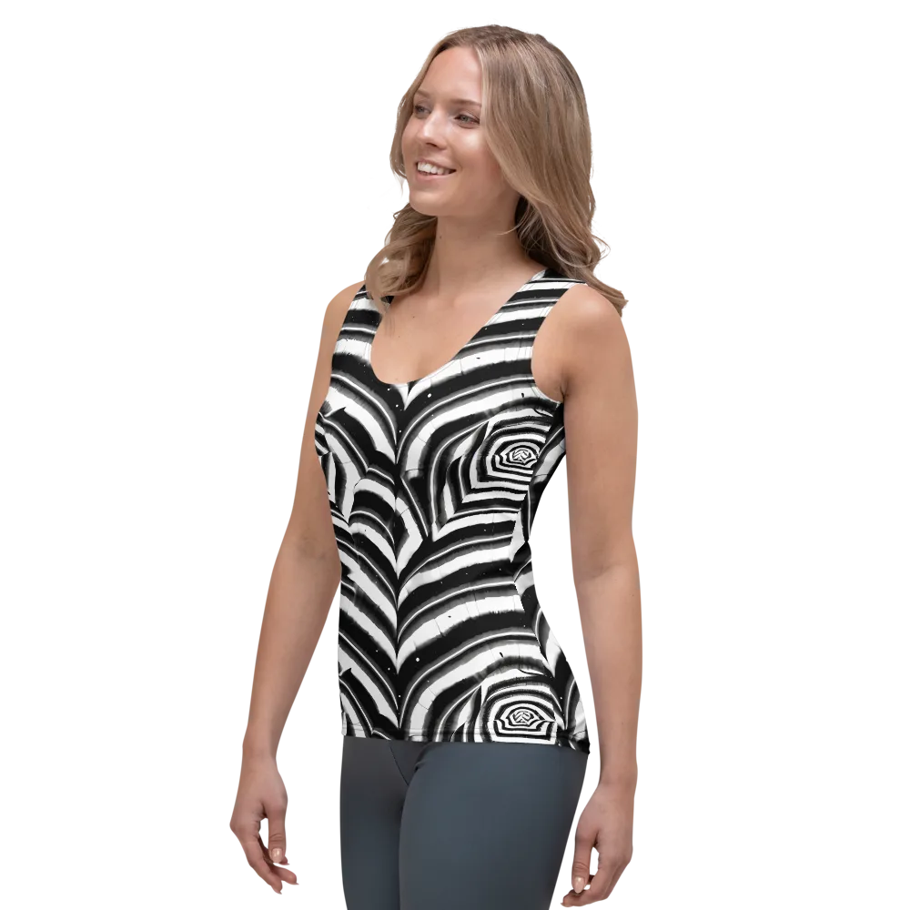 Dupain Swirl on Women's Tank Top — Left Front