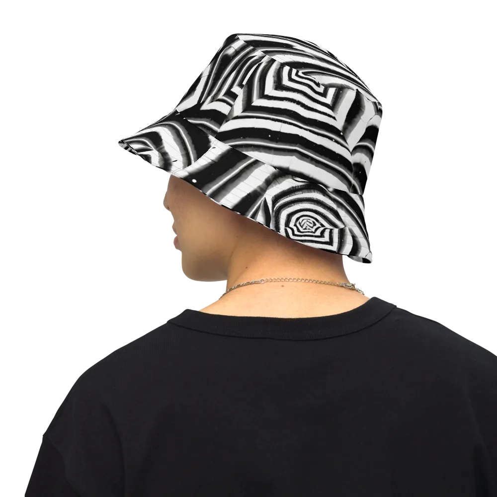 Dupain Swirl on Reversible Bucket Hat — Back Inside