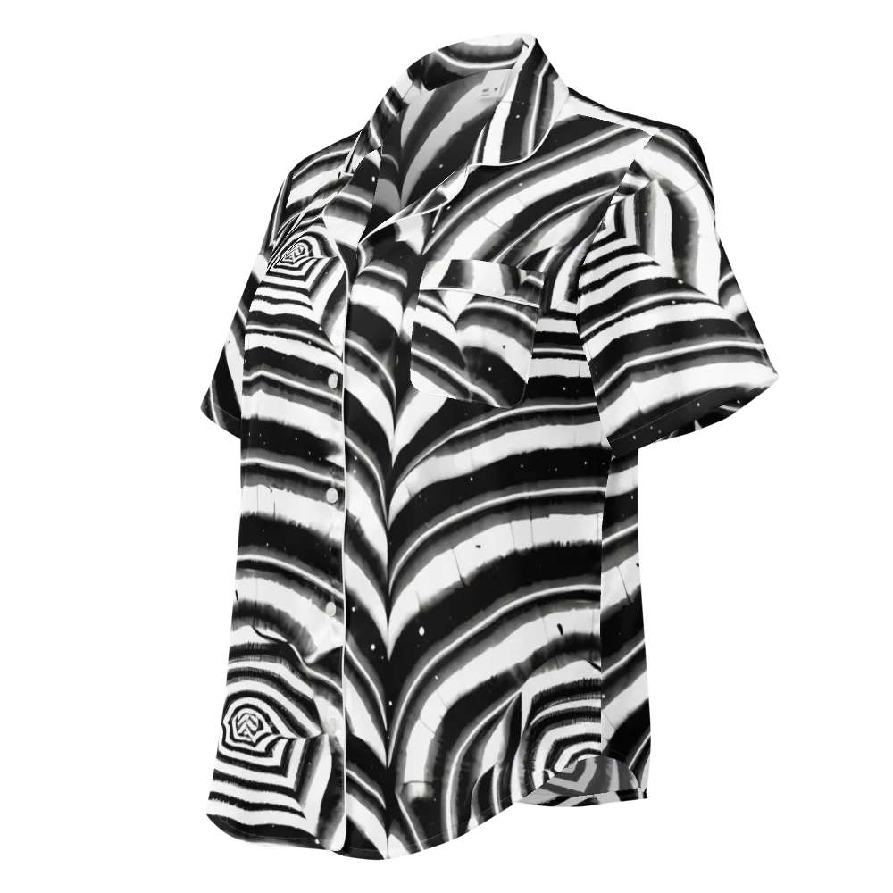 Dupain Swirl on Women's Short Sleeve Pajama Top — Left Front