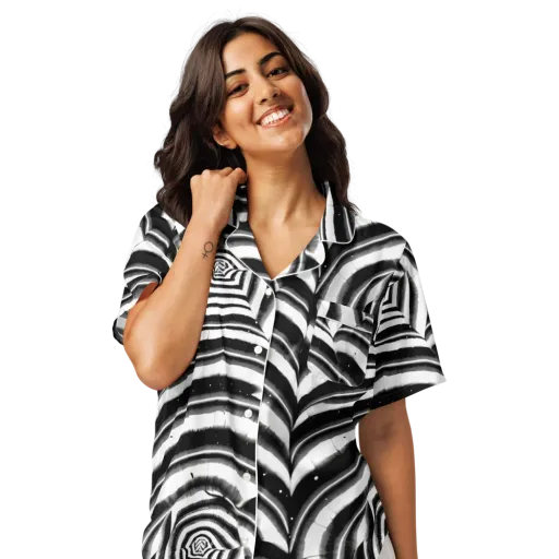 Dupain Swirl on a Women's Short Sleeve Pajama Top