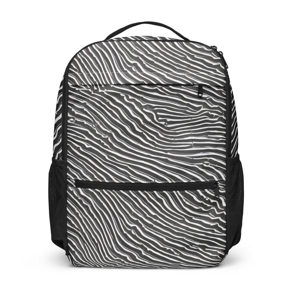 Hypnotic Waves on Utility Backpack — Front