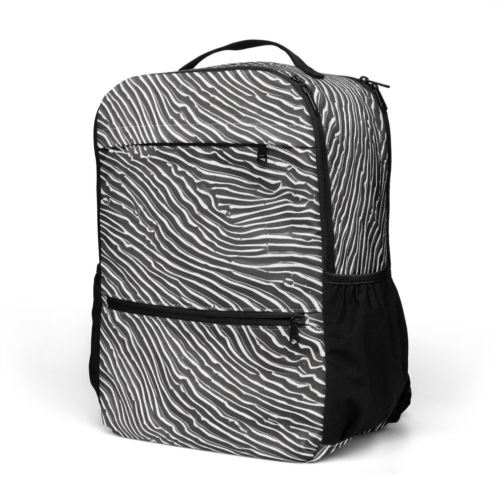 Hypnotic Waves on Utility Backpack — Left Front