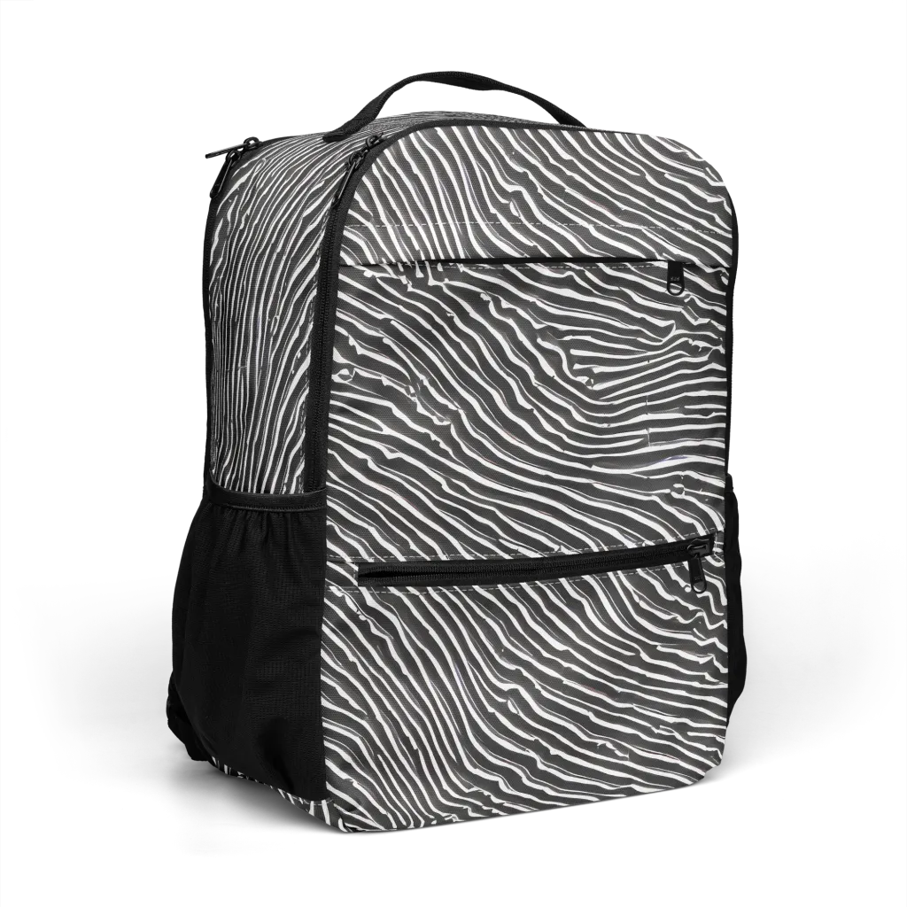 Hypnotic Waves on Utility Backpack — Right Front