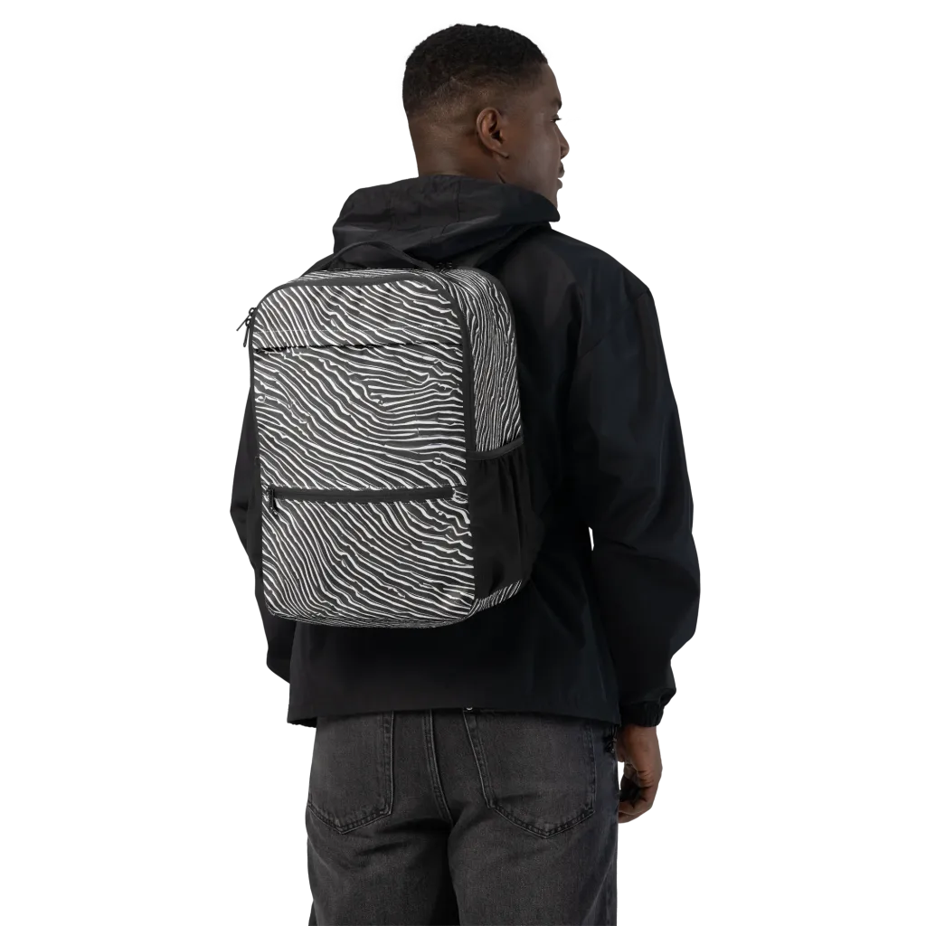 Hypnotic Waves on Utility Backpack — Back
