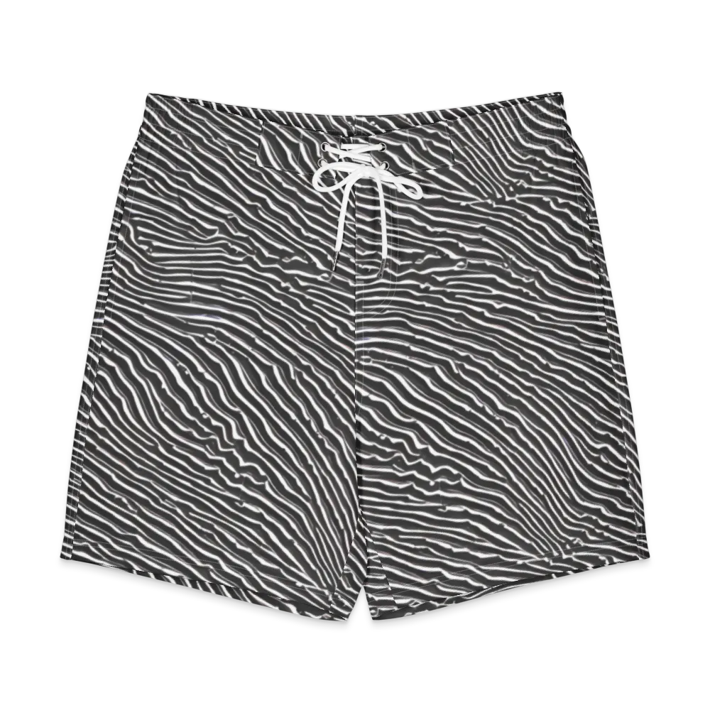Hypnotic Waves on Men's Board Shorts — Front